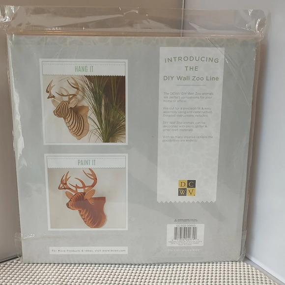DIY Wall Zoo 3D Deer Ready to craft NWT - Picture 3 of 4
